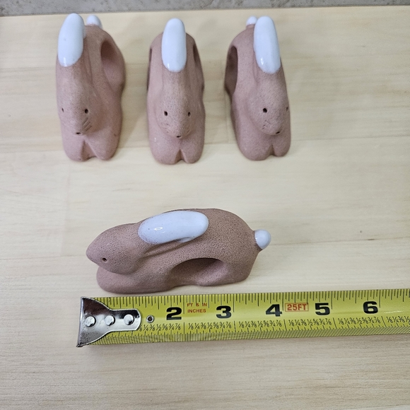 Easter Bunny Napkin Rings Rabbit (4) - Picture 9 of 12